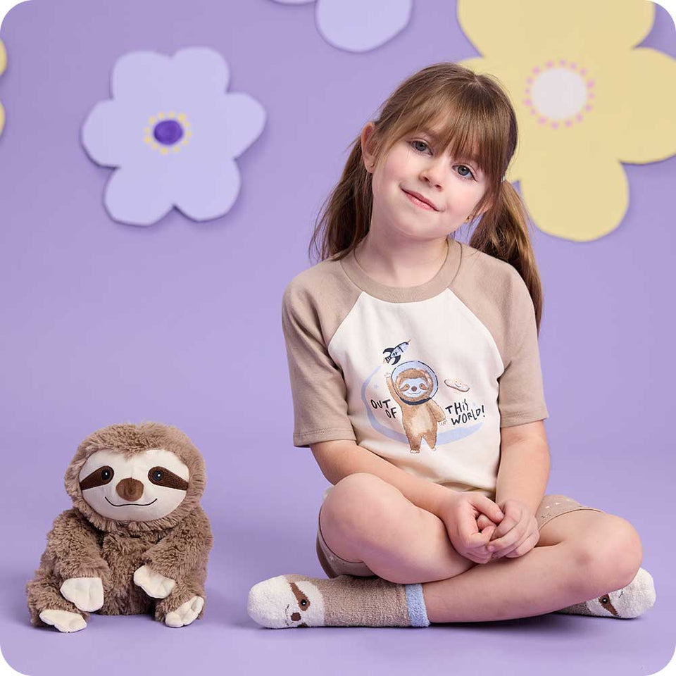 Sloth Shorties Pajamas - Bedtime Ready