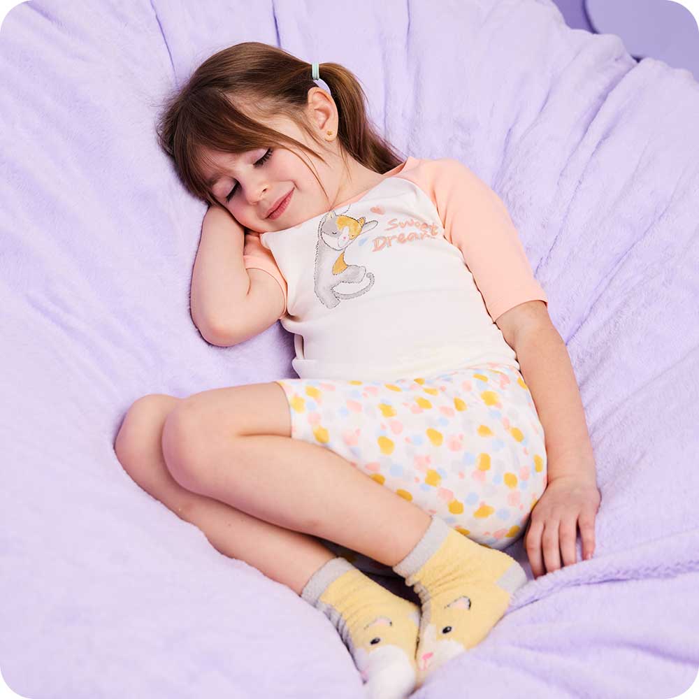 Calico Cat Shorties Pajamas - Cozy Bedtime