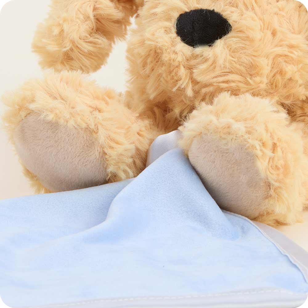 Golden Dog Blankie Warmies - Soft Glow