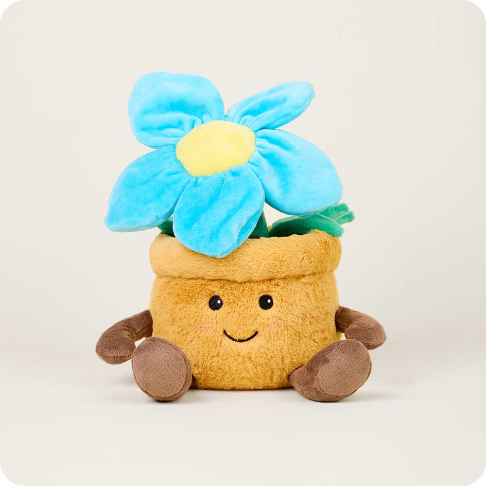 Blue Flower Pot Warmies - Home Glow