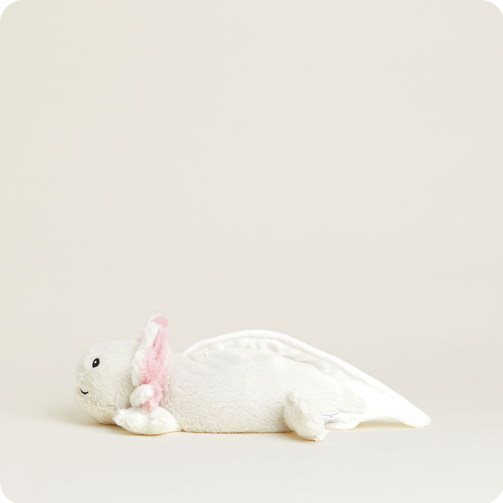 White Axolotl Warmies - Home Glow
