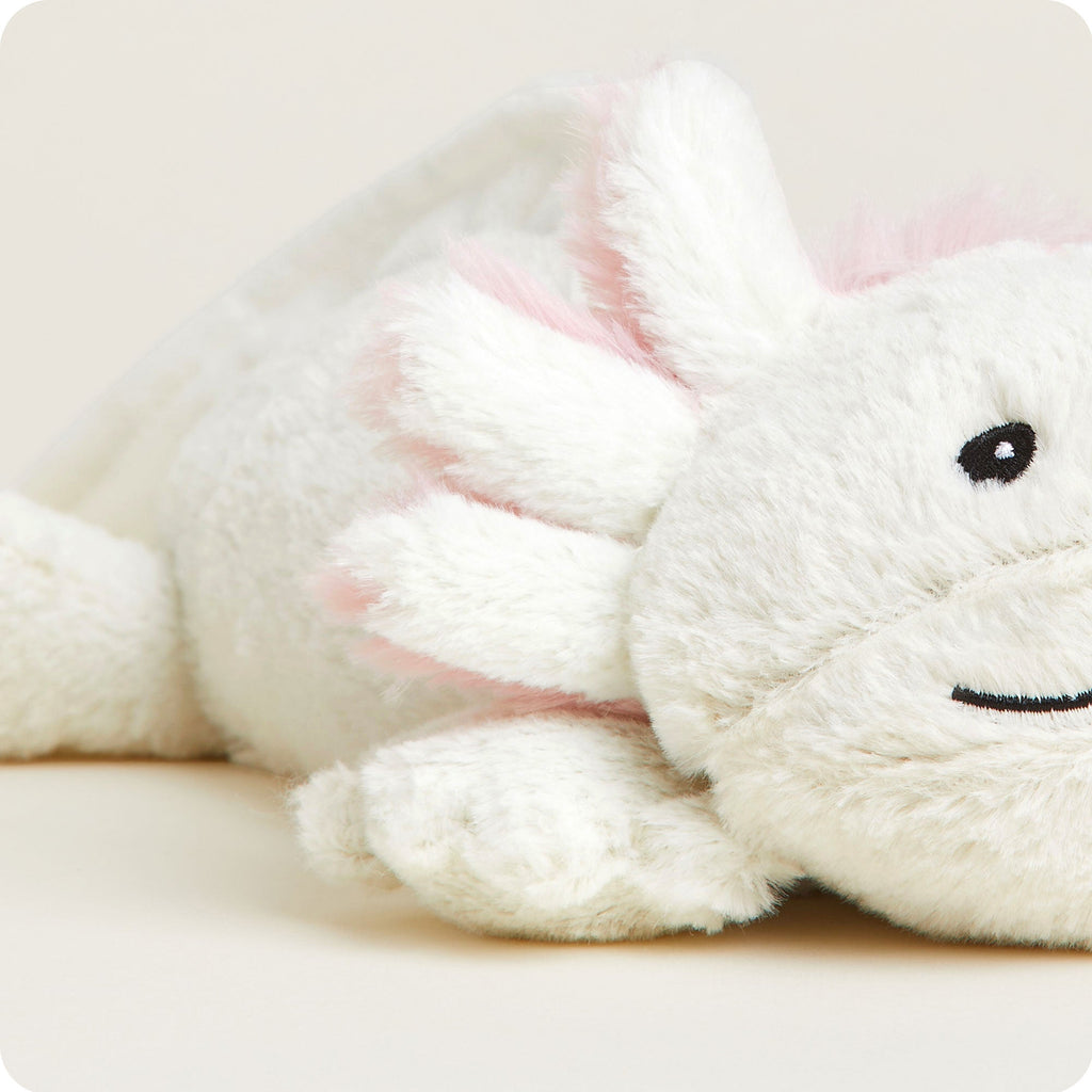 White Axolotl Warmies - Home Glow