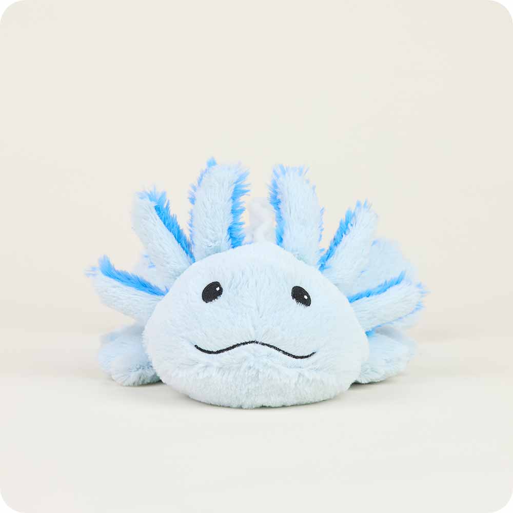 Blue Axolotl Warmies - Soft Glow