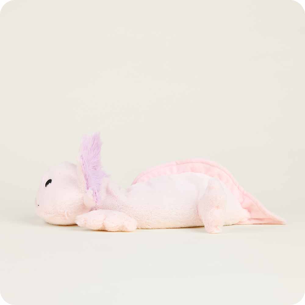 Pink Axolotl Warmies - Cozy Glow