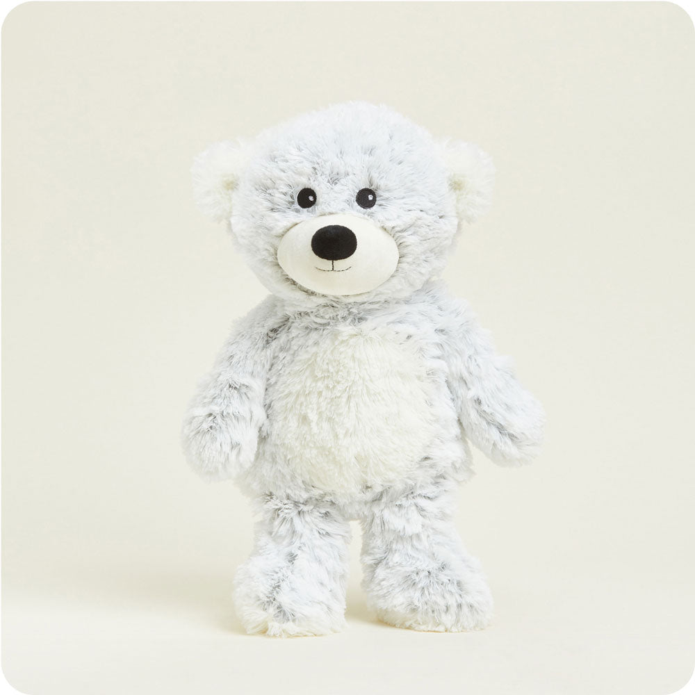 Gray Marshmallow Bear Warmies - Clean Mood