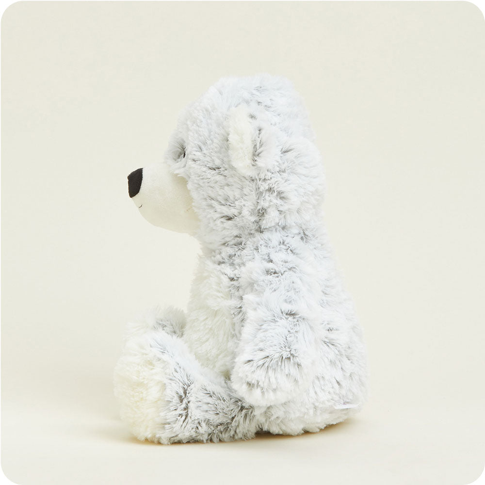 Gray Marshmallow Bear Warmies - Clean Mood