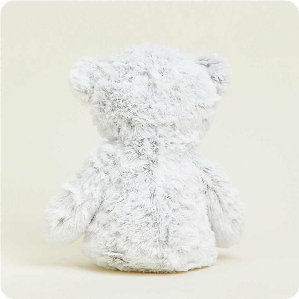 Gray Marshmallow Bear Warmies - Clean Mood