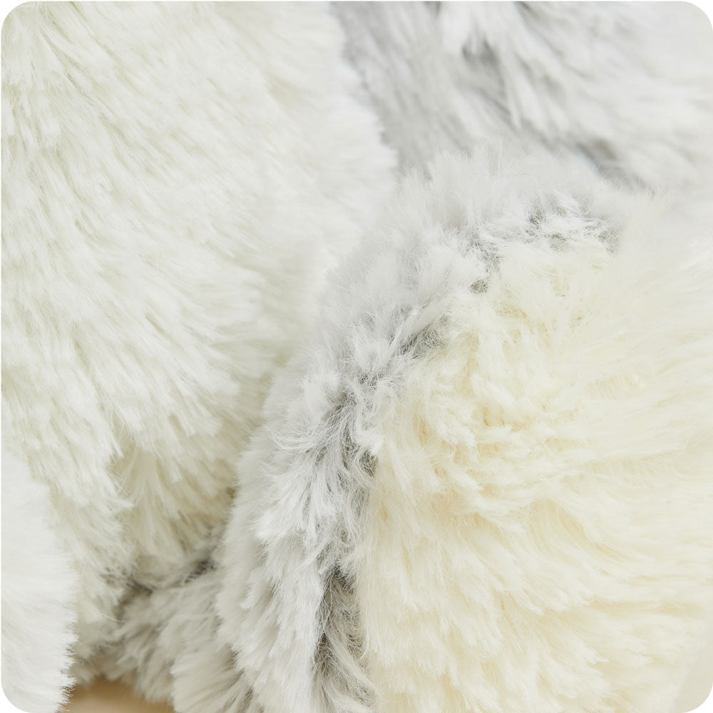 Gray Marshmallow Bear Warmies - Clean Mood