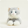 Laying Down Gray Cat Warmies - Home Glow
