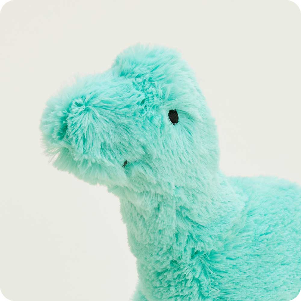 Teal Long Neck Dinosaur Warmies - Cozy Glow