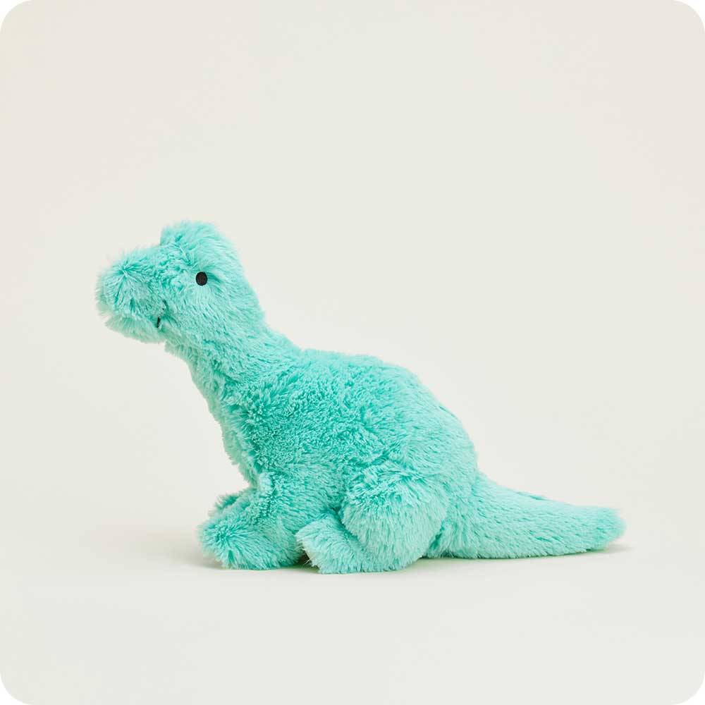 Teal Long Neck Dinosaur Warmies - Cozy Glow