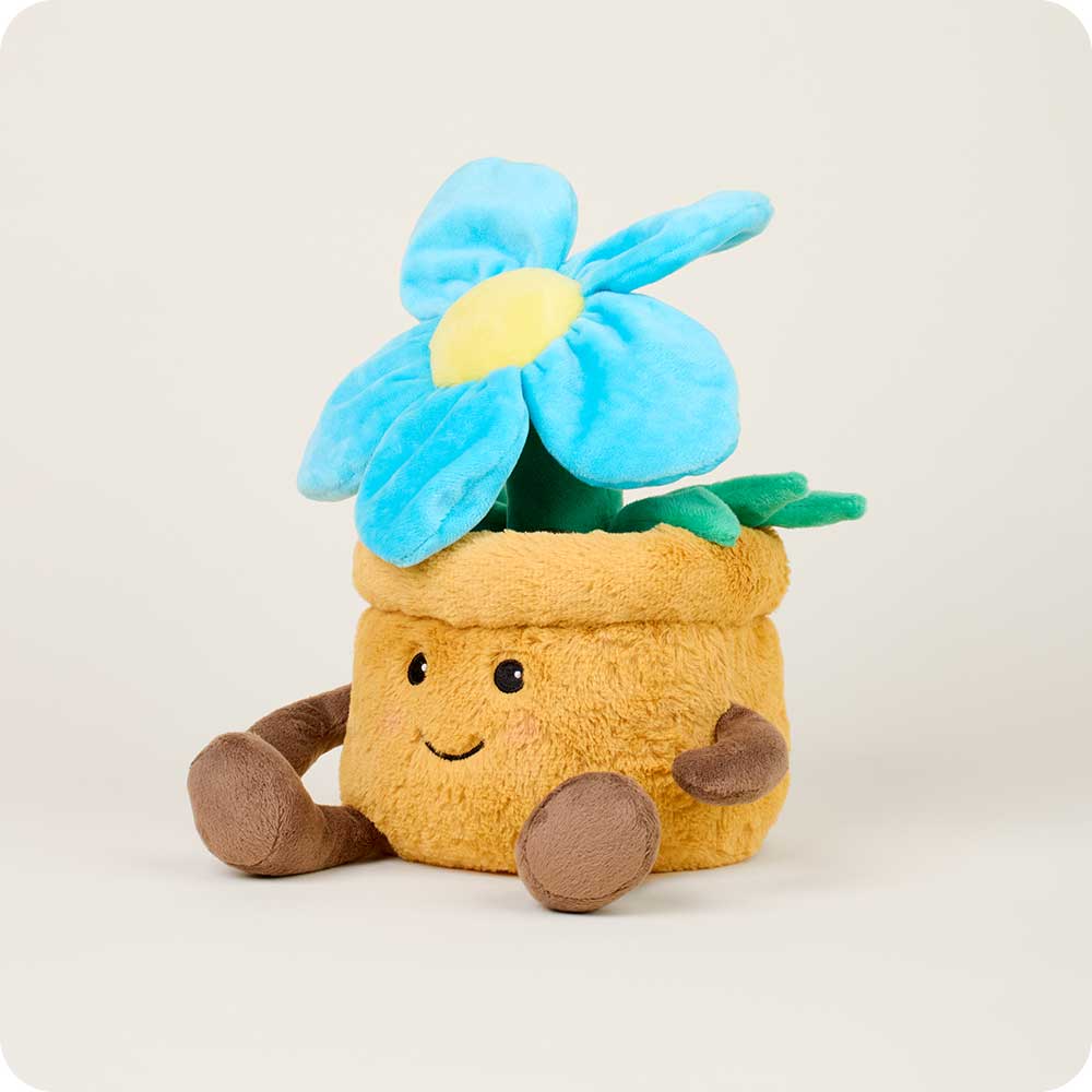 Blue Flower Pot Warmies - Home Glow