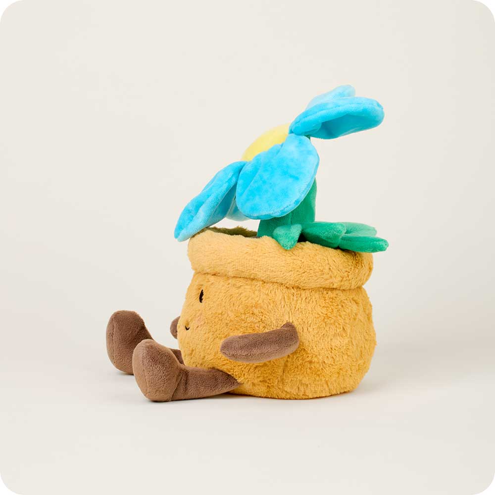 Blue Flower Pot Warmies - Home Glow