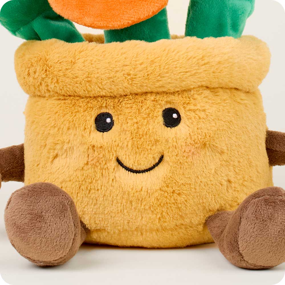Orange Flower Pot Warmies - Gentle Mist