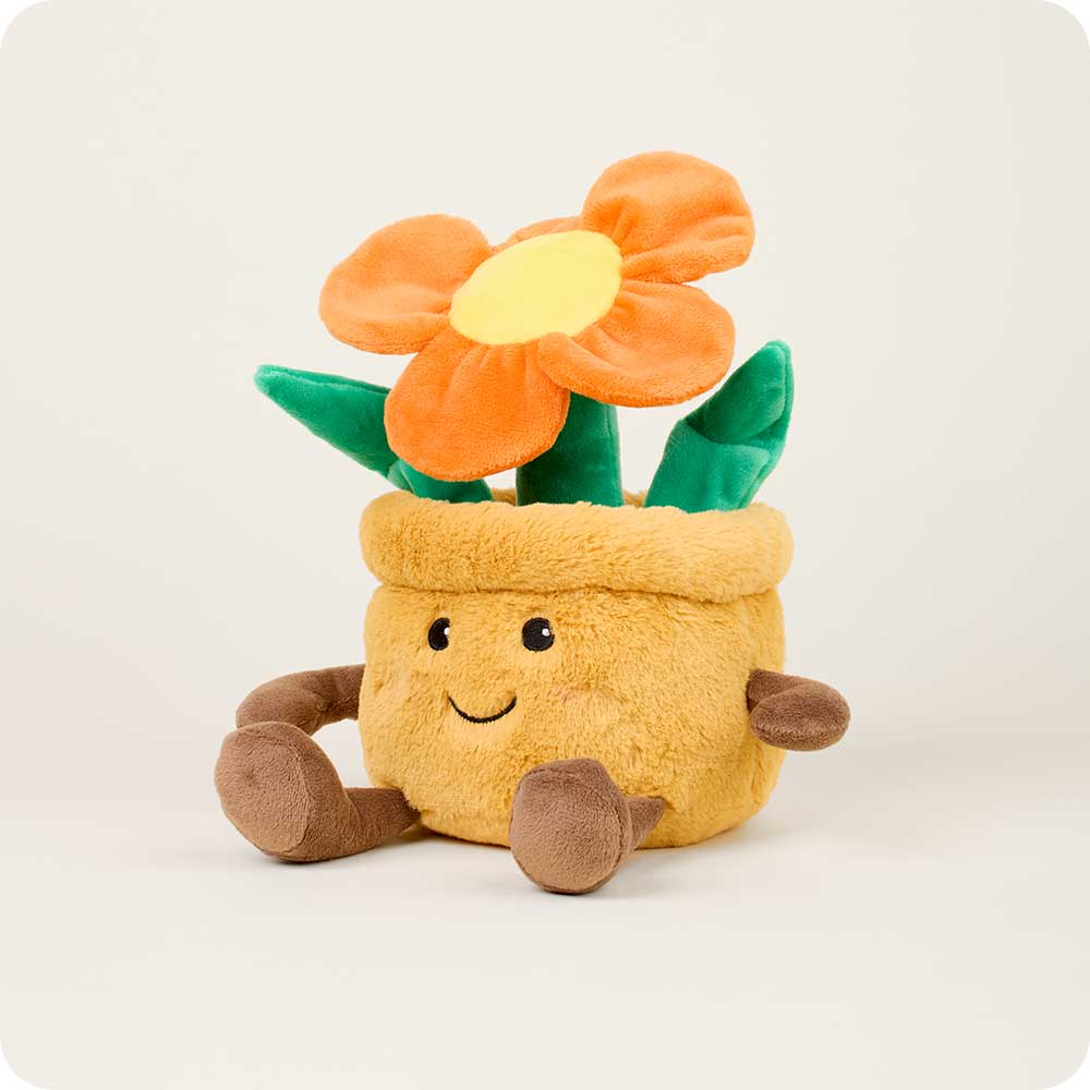 Orange Flower Pot Warmies - Gentle Mist