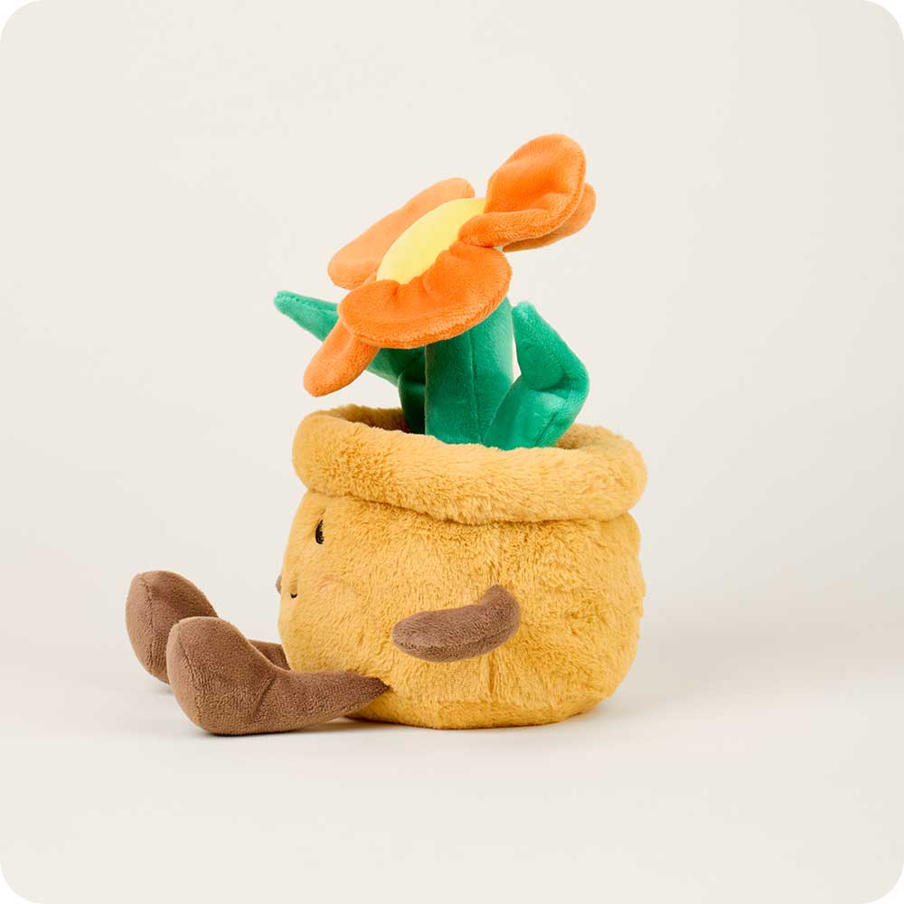 Orange Flower Pot Warmies - Gentle Mist