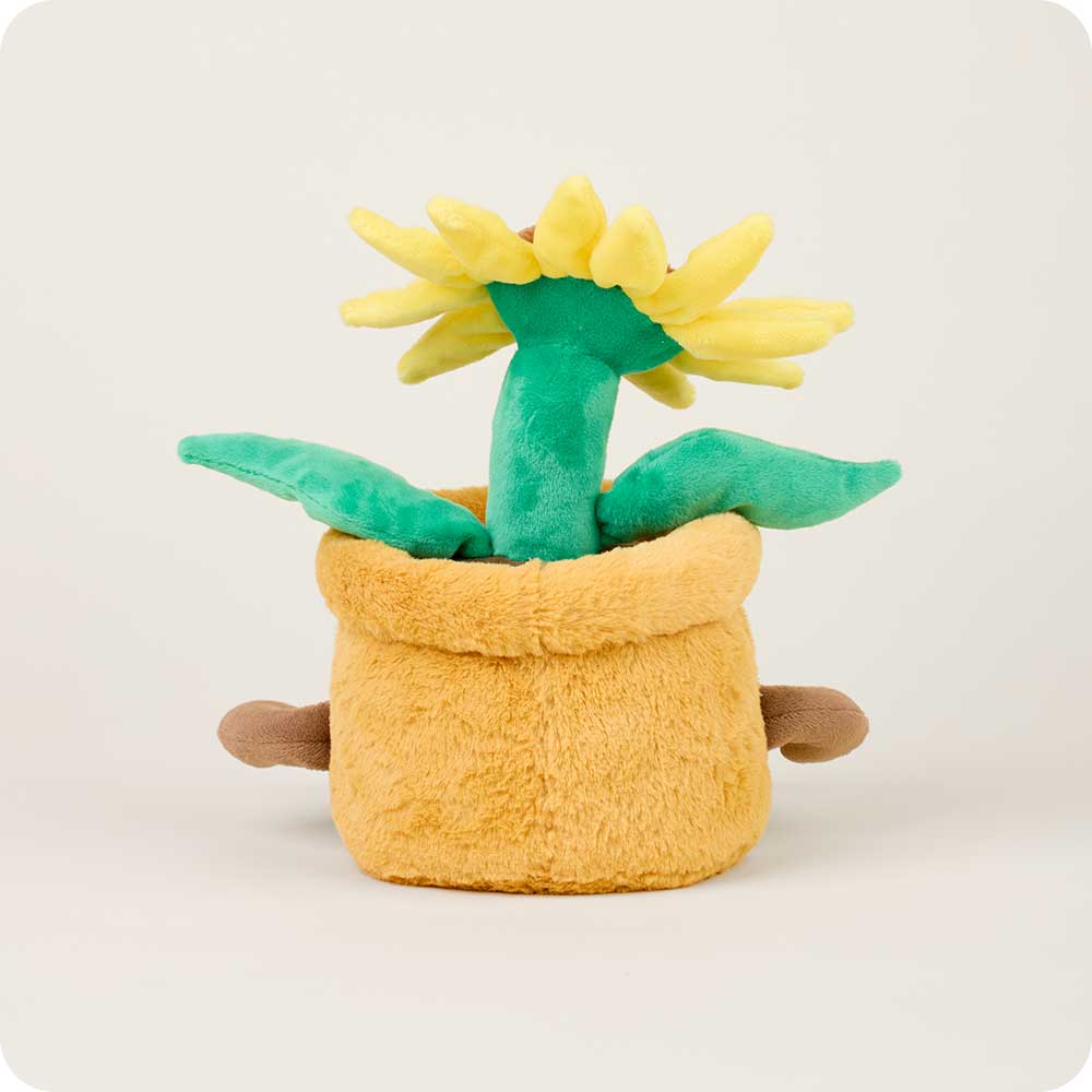 Yellow Flower Pot Warmies - Soft Glow