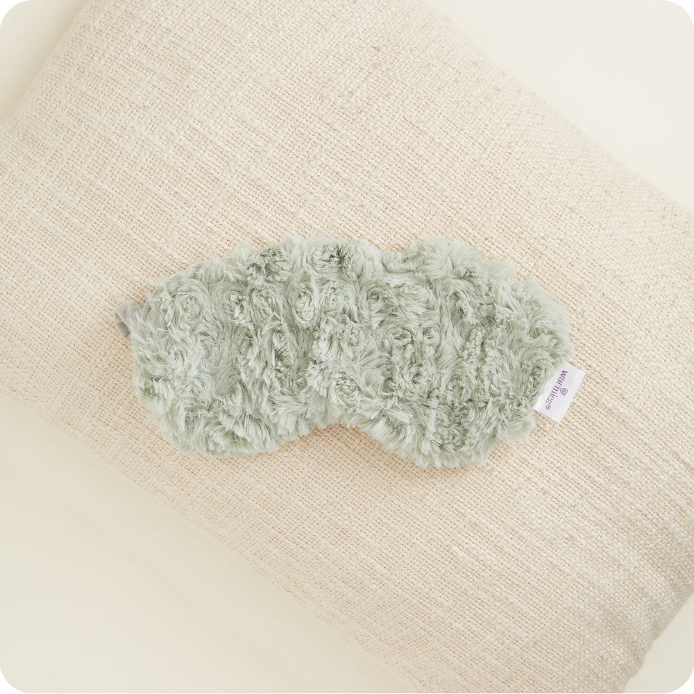 Curly Sage Green Eye Mask Warmies - Light Storage