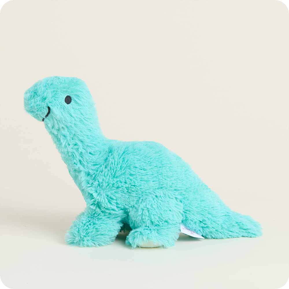 Teal Long Neck Dinosaur Warmies Junior - Cozy Glow