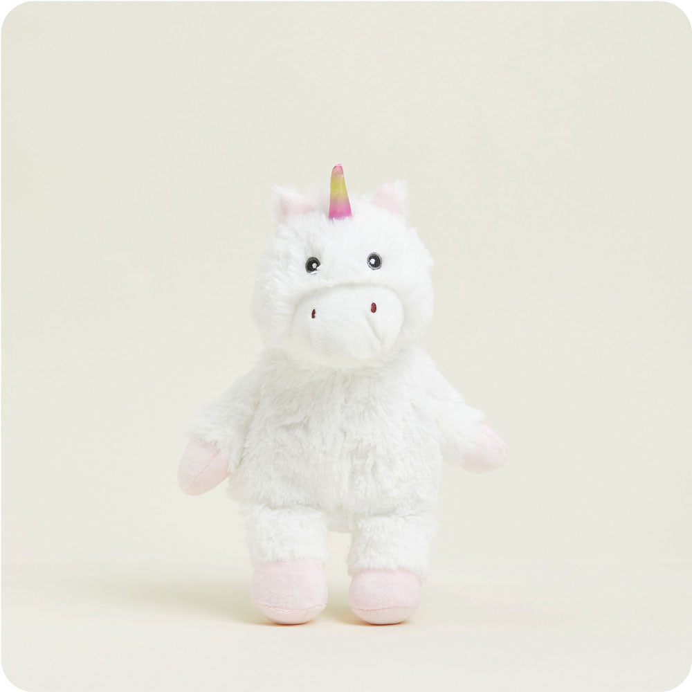 White Unicorn Warmies Junior - Home Glow
