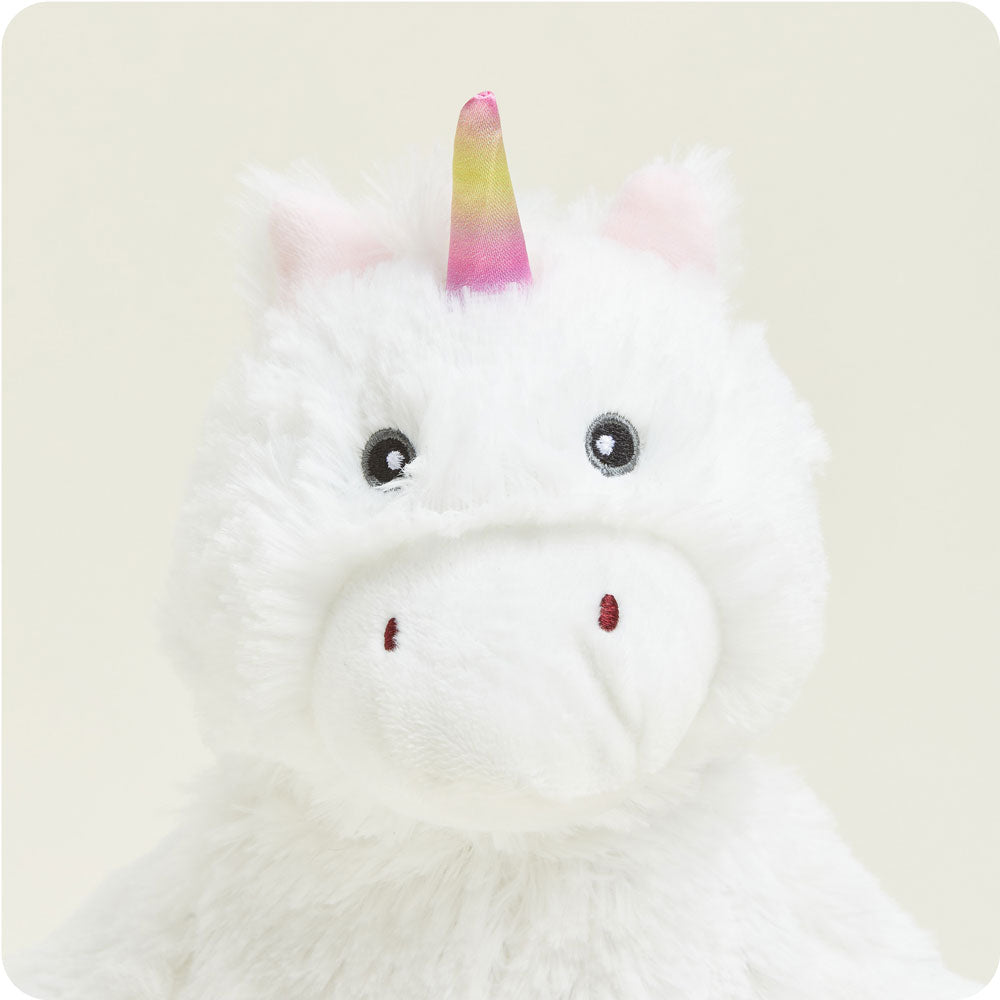 White Unicorn Warmies Junior - Home Glow