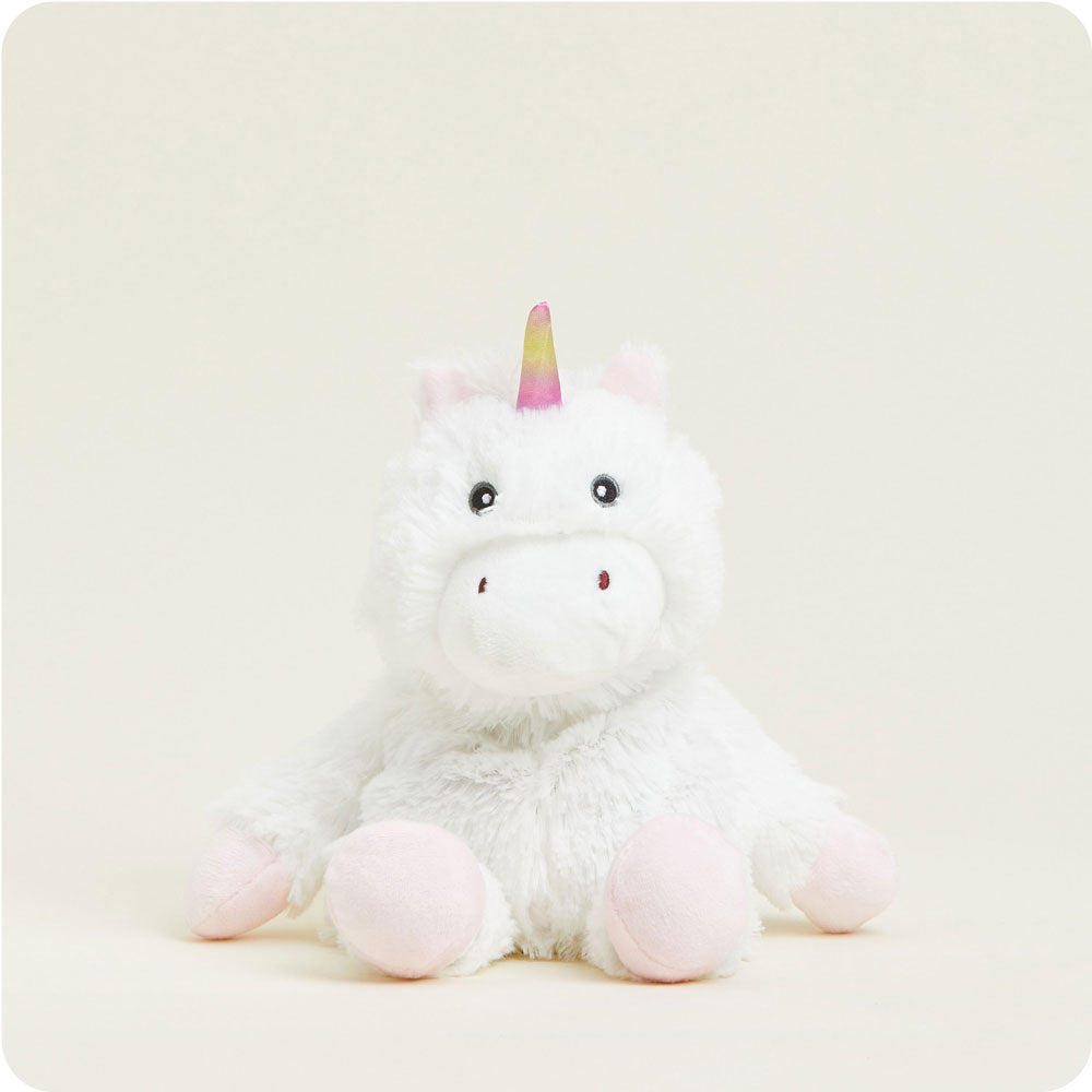 White Unicorn Warmies Junior - Home Glow