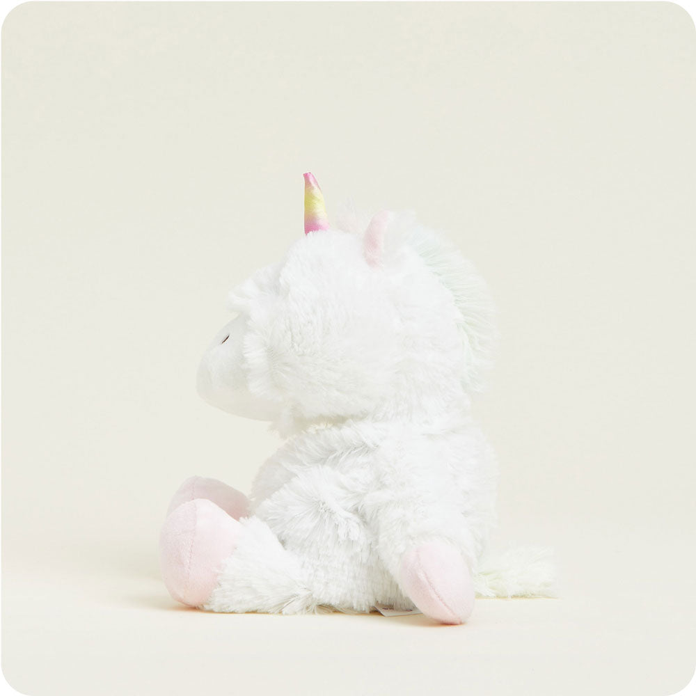 White Unicorn Warmies Junior - Home Glow