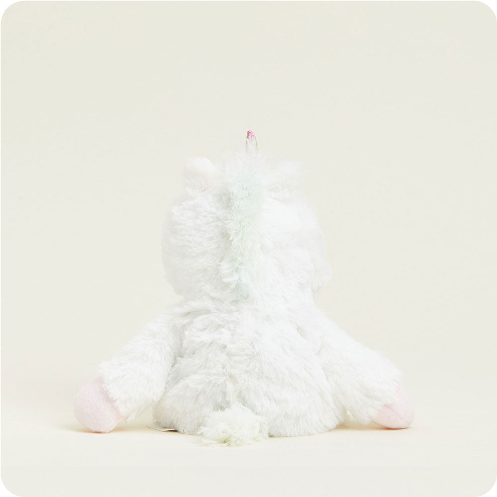 White Unicorn Warmies Junior - Home Glow