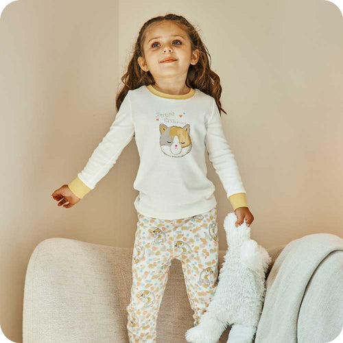 Calico Cat Long Pajamas - Ready Routine
