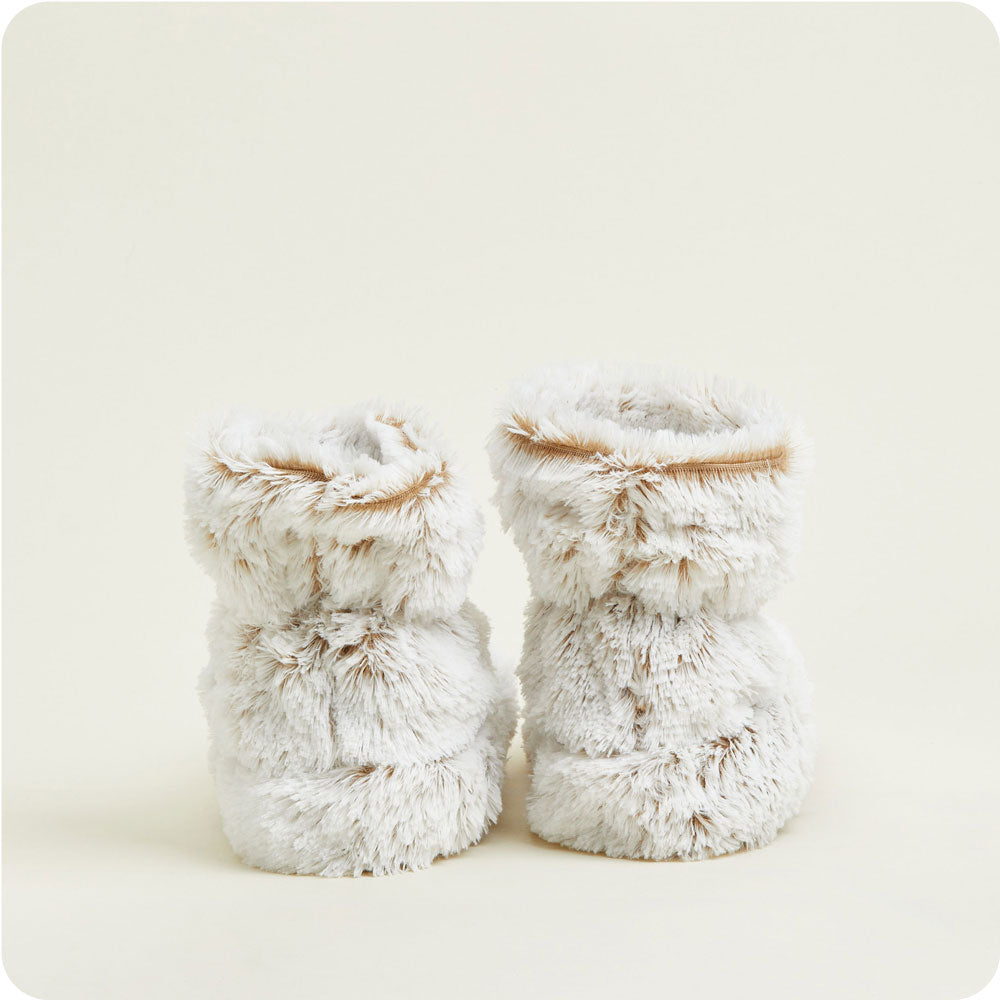 Marshmallow Brown Boots Warmies® - Cozy Glow