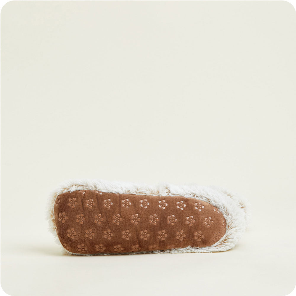 Marshmallow Brown Boots Warmies® - Cozy Glow