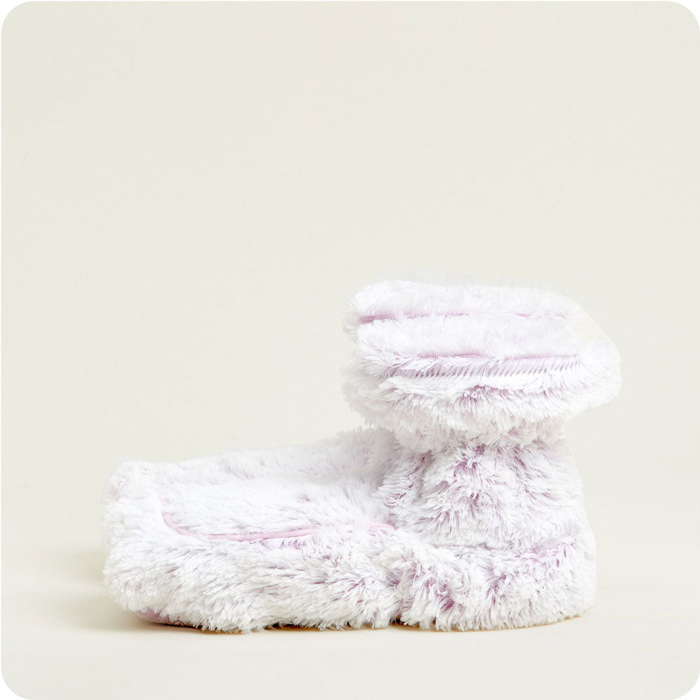 Marshmallow Lavender Boots Warmies® - Cozy Glow