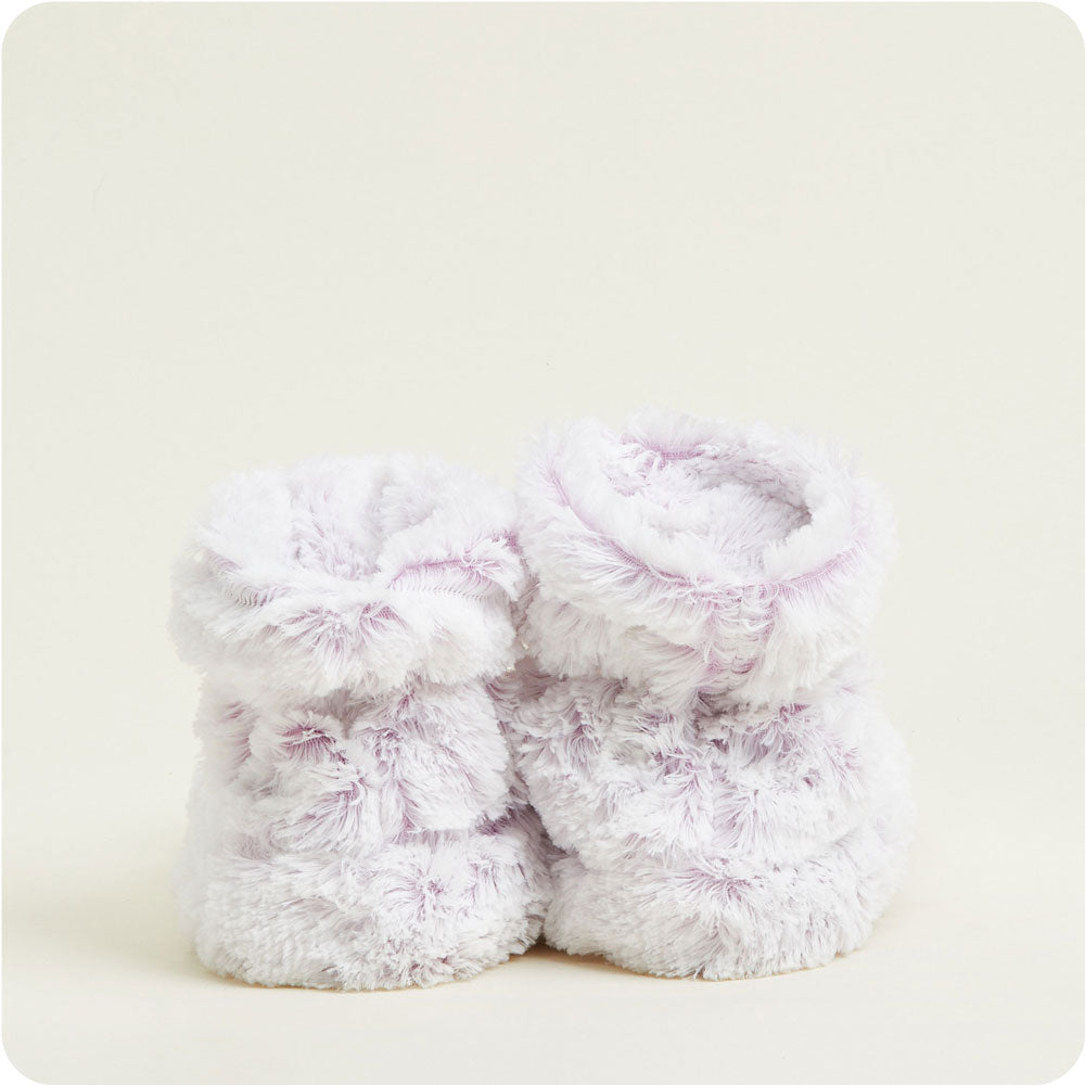 Marshmallow Lavender Boots Warmies® - Cozy Glow