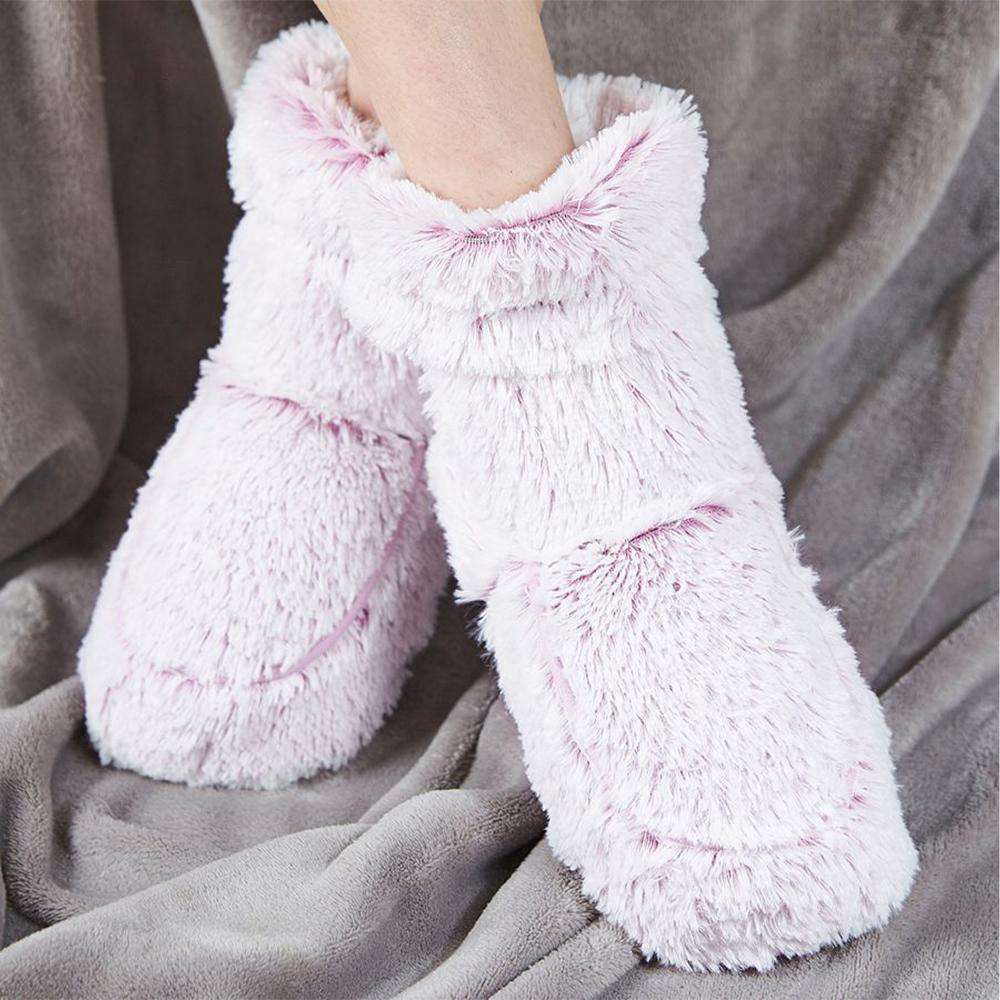 Marshmallow Lavender Boots Warmies® - Cozy Glow