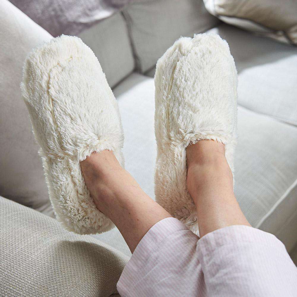 Cream Slippers Warmies® - Gentle Mist