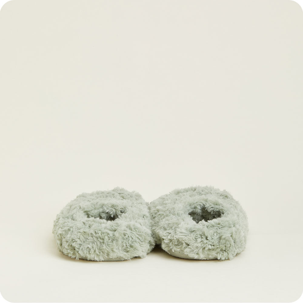 Curly Sage Green Slippers Warmies® - Clean Mood