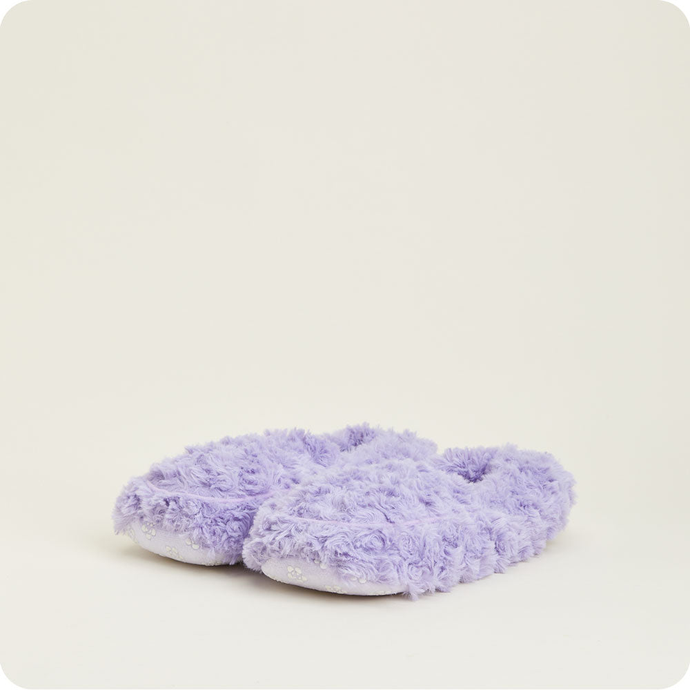 Curly Purple Slippers Warmies® - Warm Blend