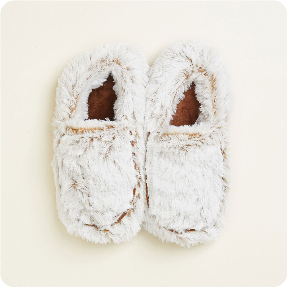 Marshmallow Brown Slippers Warmies® - Modern Blend