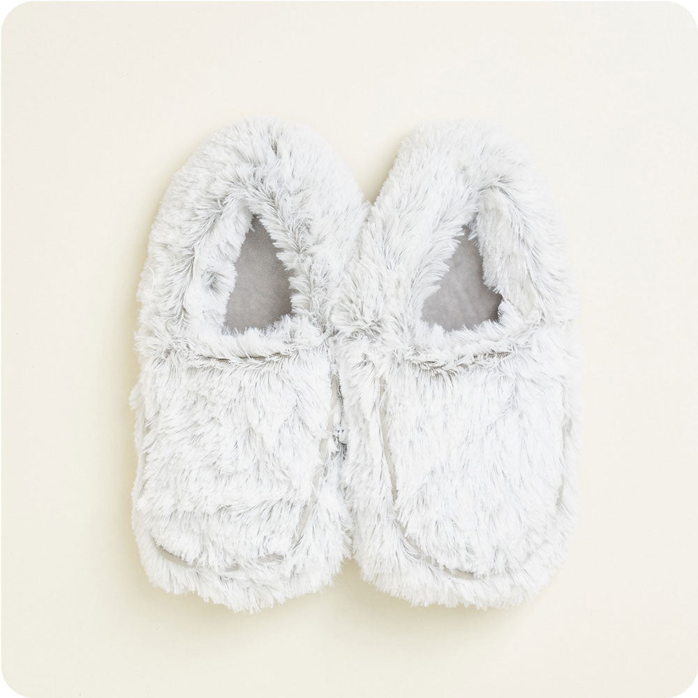 Marshmallow Gray Slippers Warmies® - Soft Glow