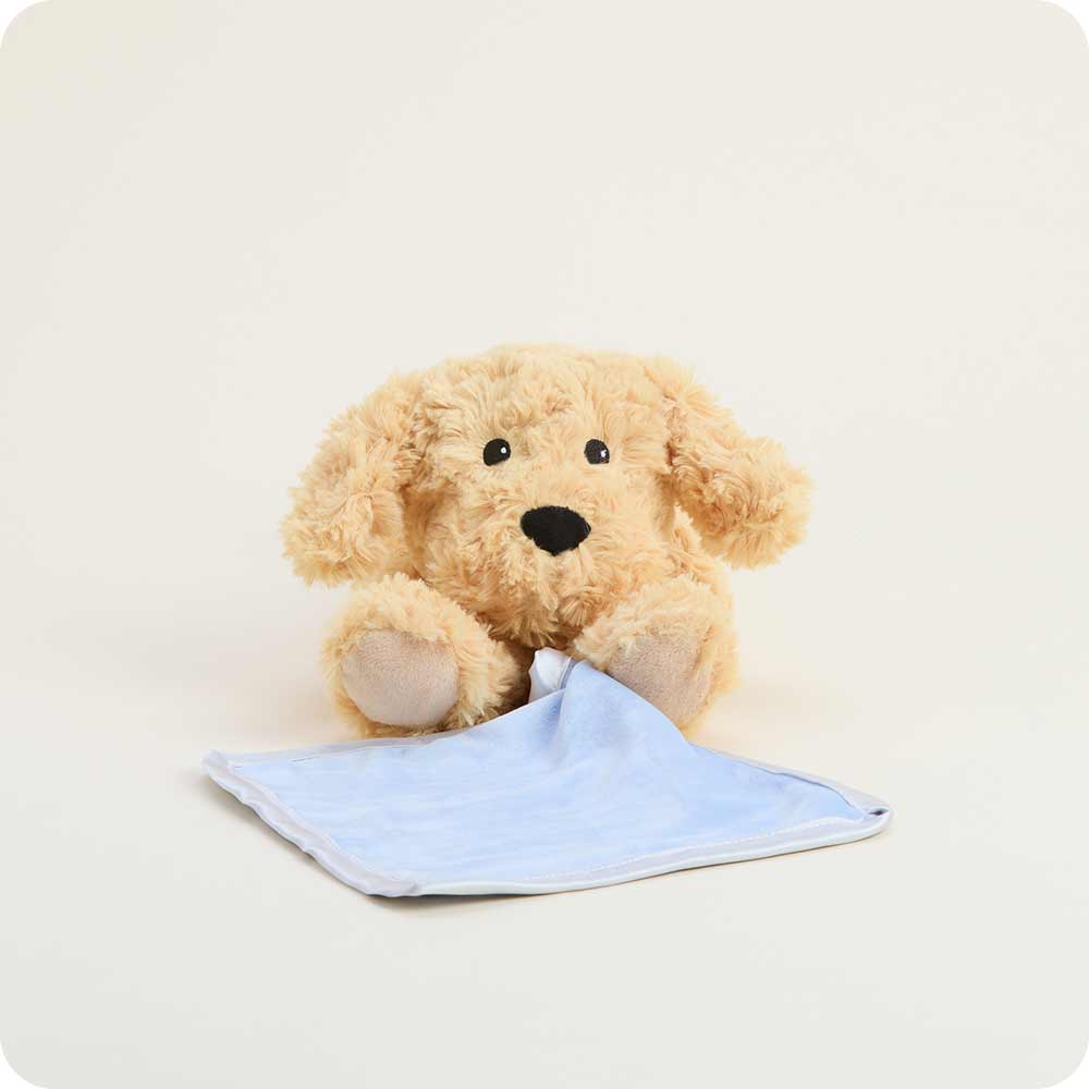 Golden Dog Blankie Warmies - Soft Glow