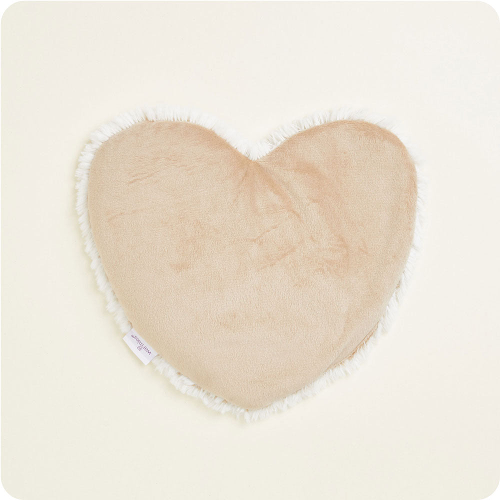 Marshmallow Brown Heart Heat Pad Warmies - Daily Balance