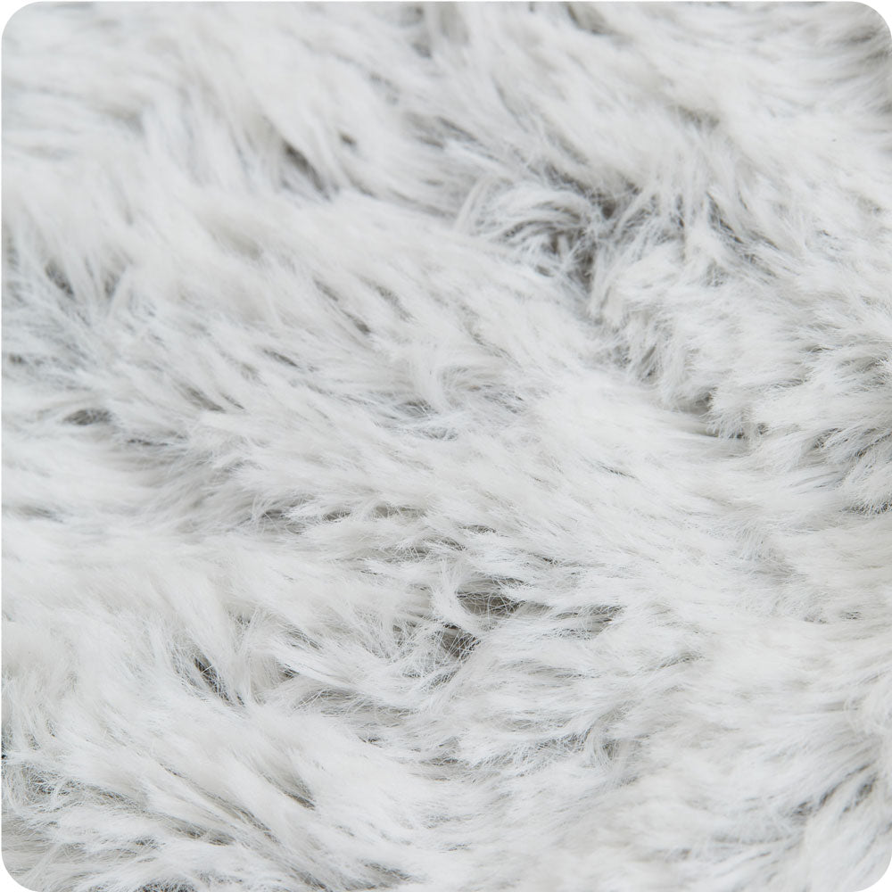 Marshmallow Gray Heart Heat Pad Warmies - Smooth Support