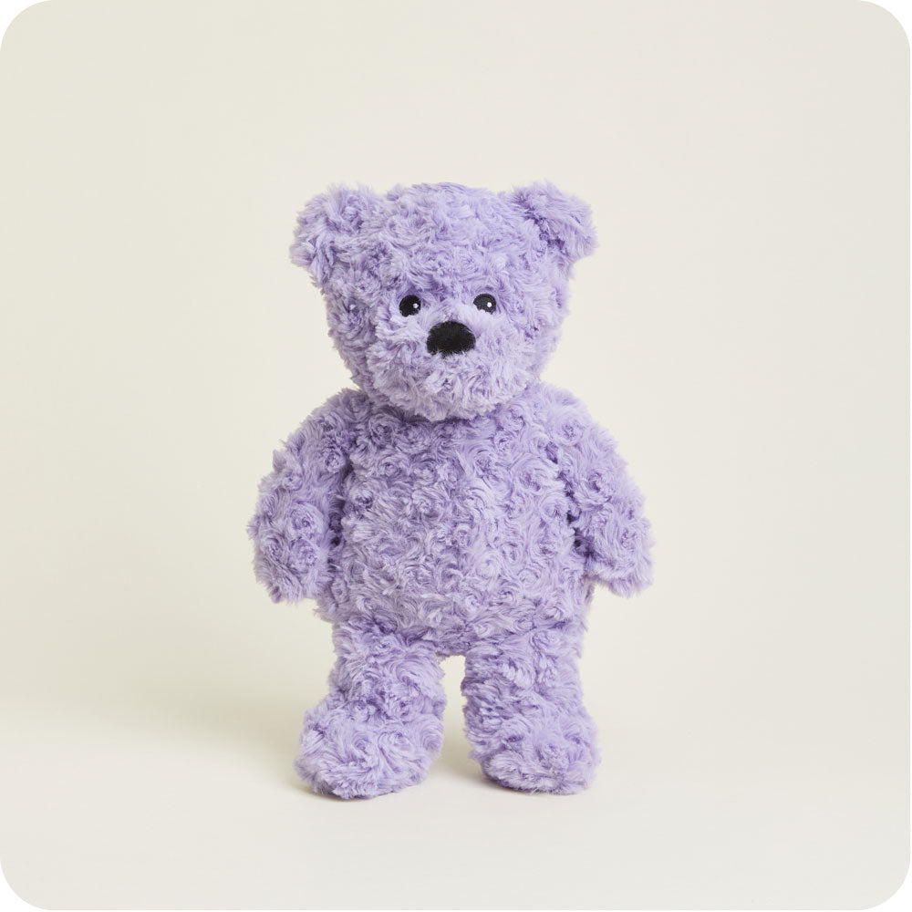 Purple Curly Bear Warmies - Clean Mood