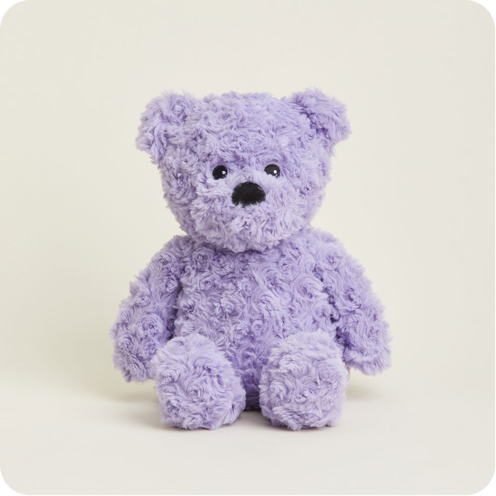 Purple Curly Bear Warmies - Clean Mood
