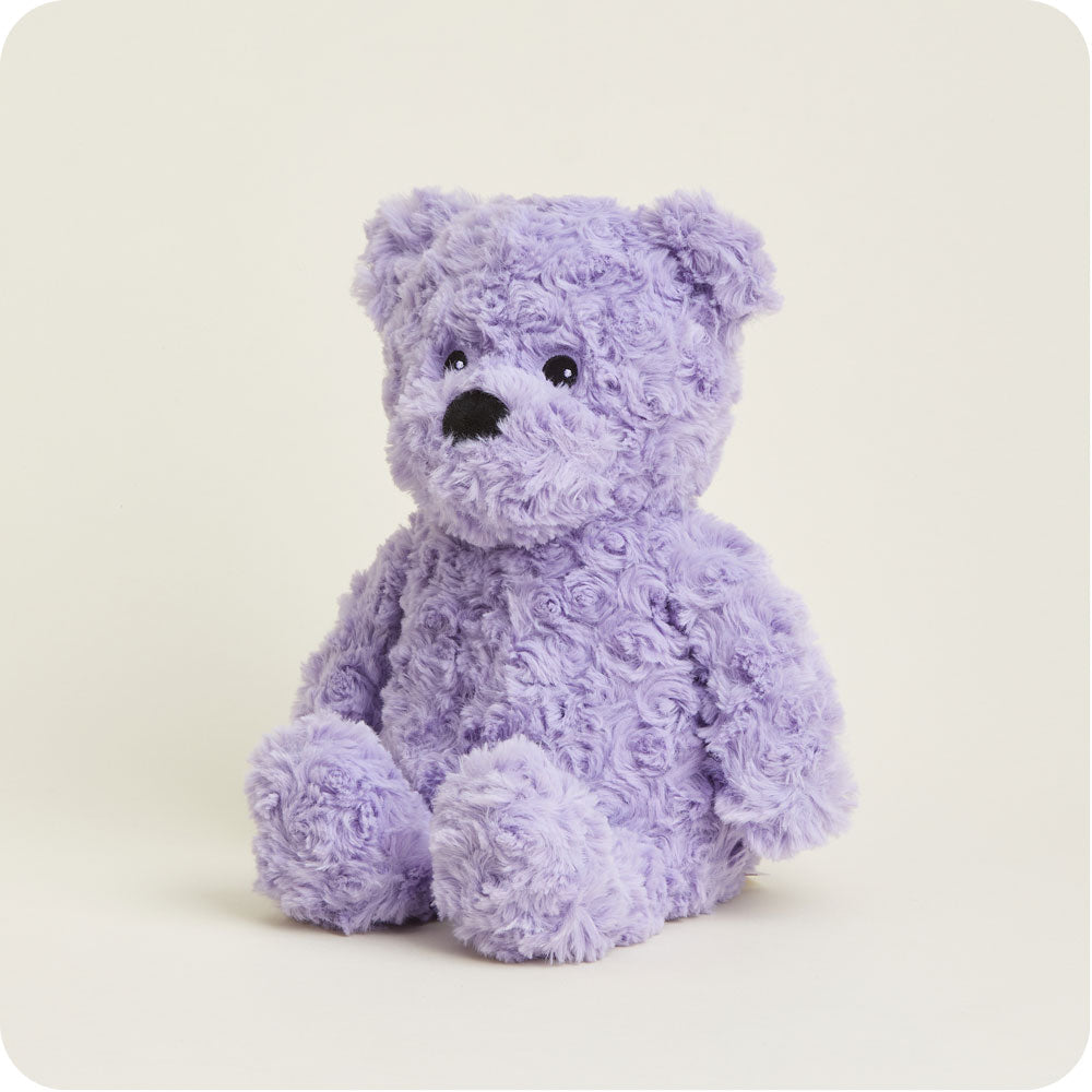 Purple Curly Bear Warmies - Clean Mood