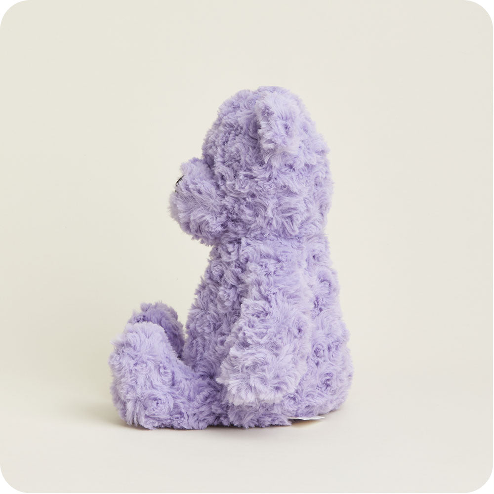 Purple Curly Bear Warmies - Clean Mood