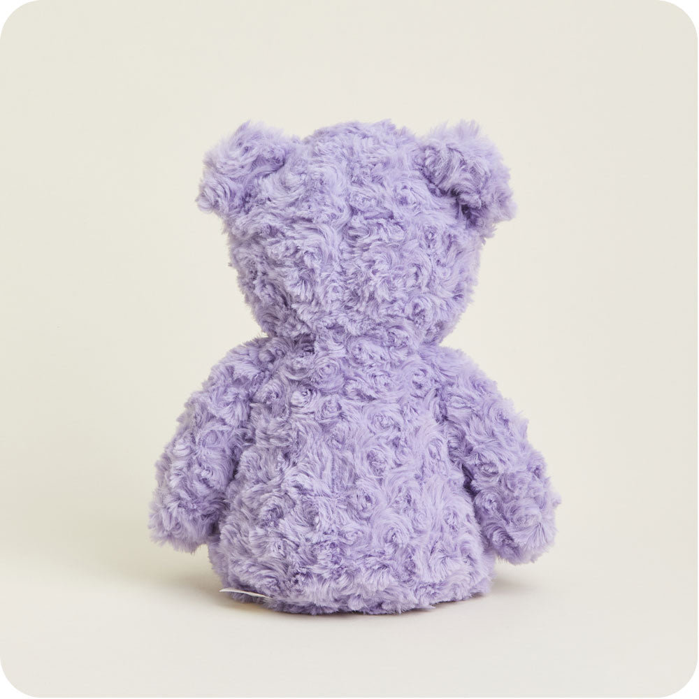 Purple Curly Bear Warmies - Clean Mood