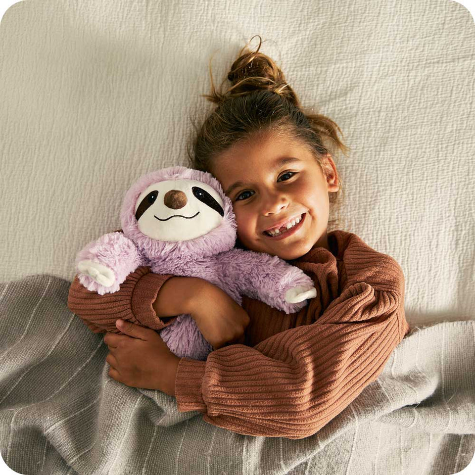 Purple Sloth Warmies - Cozy Glow