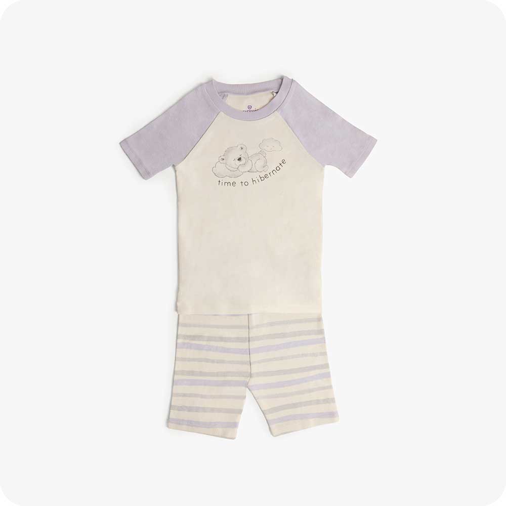 Marshmallow Bear Shorties Pajamas - Home Comfort