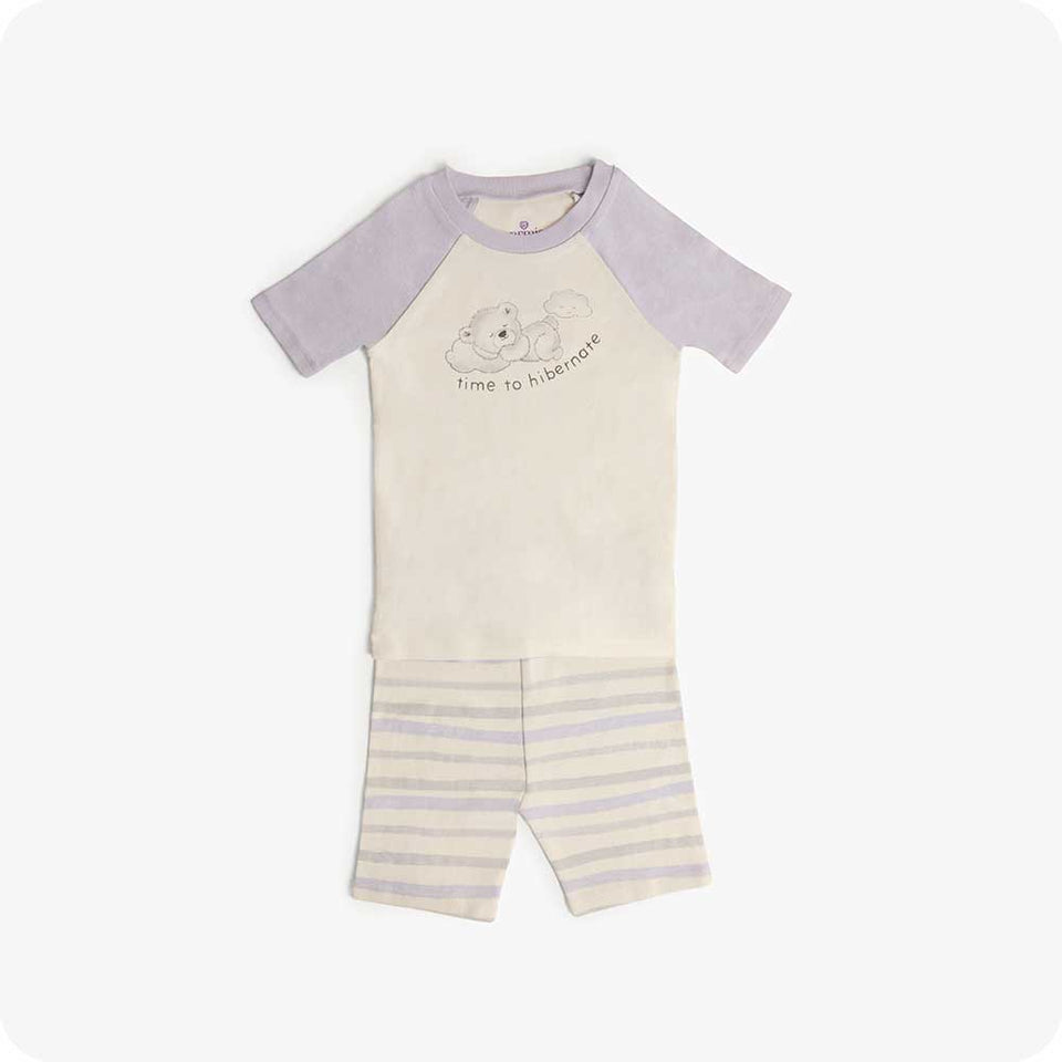 Marshmallow Bear Shorties Pajamas - Home Comfort